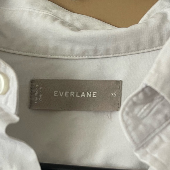Everlane Classic White Button Down Shirt size XS - Picture 3 of 6
